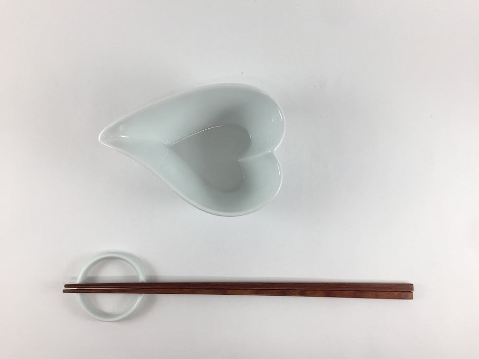 【SALE】ハートフルボウル(130cc)　白/黒(A/B)　8cm　波佐見焼 【訳あり】