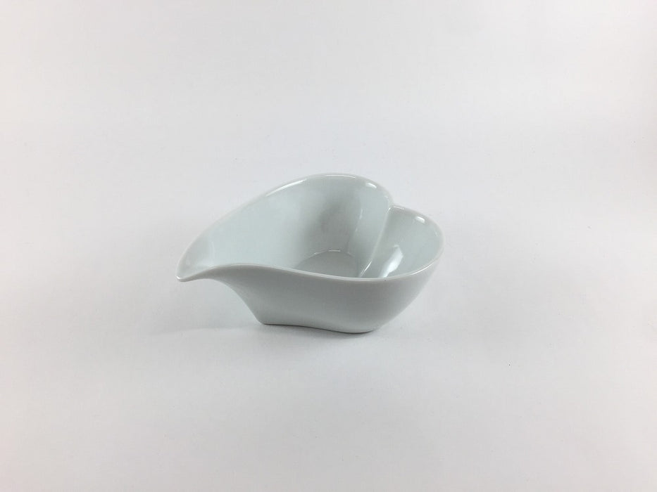 【SALE】ハートフルボウル(130cc)　白/黒(A/B)　8cm　波佐見焼 【訳あり】