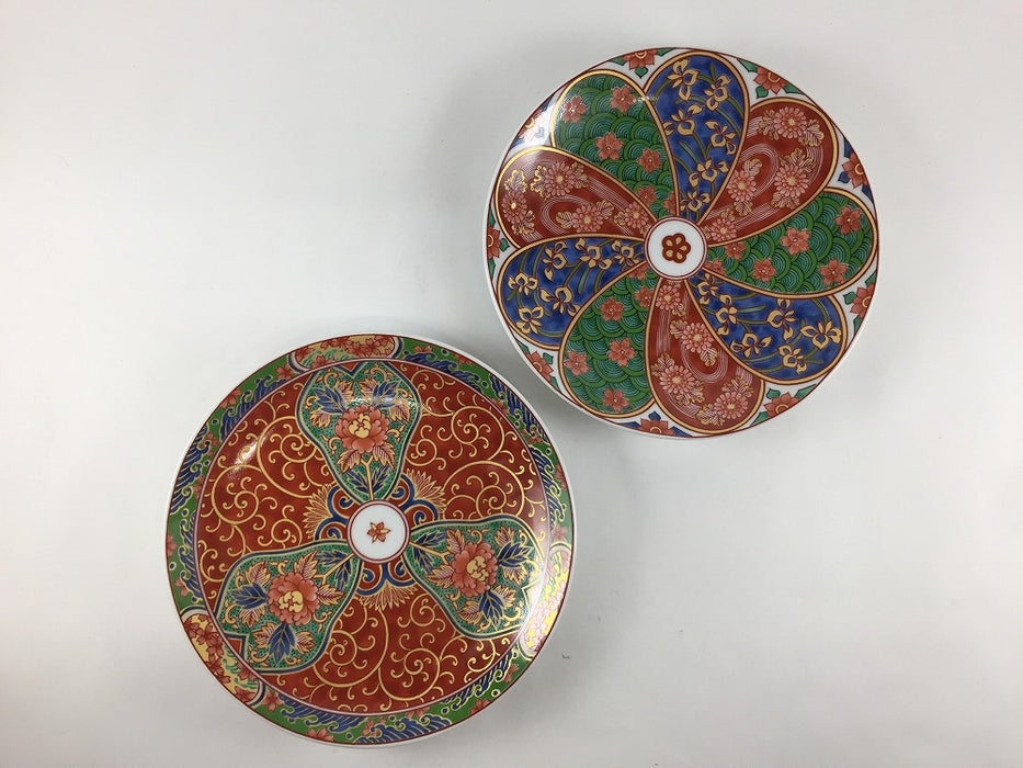 【1枚価格】15cm古伊万里皿　菊割文/間取文　肥前有田焼(j.R)