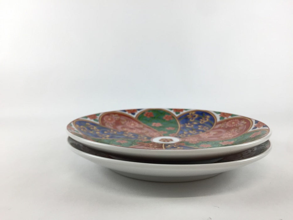 【1枚価格】15cm古伊万里皿　菊割文/間取文　肥前有田焼(j.R)