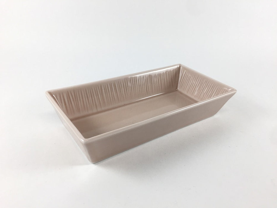 十草長皿15cm長小鉢　(ベージュ/青磁/ピンク)　波佐見焼　(j.R)