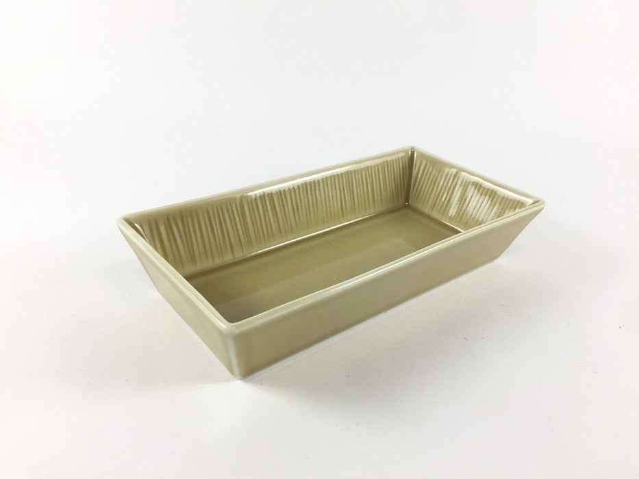 十草長皿15cm長小鉢　(ベージュ/青磁/ピンク)　波佐見焼　(j.R)