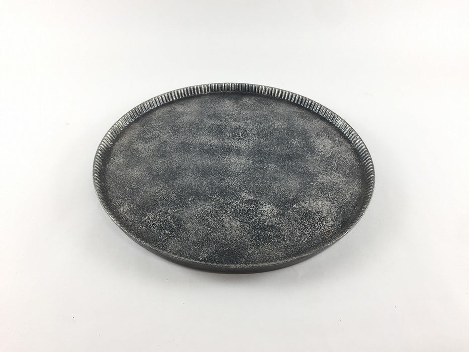 【SALE】20cm十草プレート　鉄彩　三川内焼【訳あり】