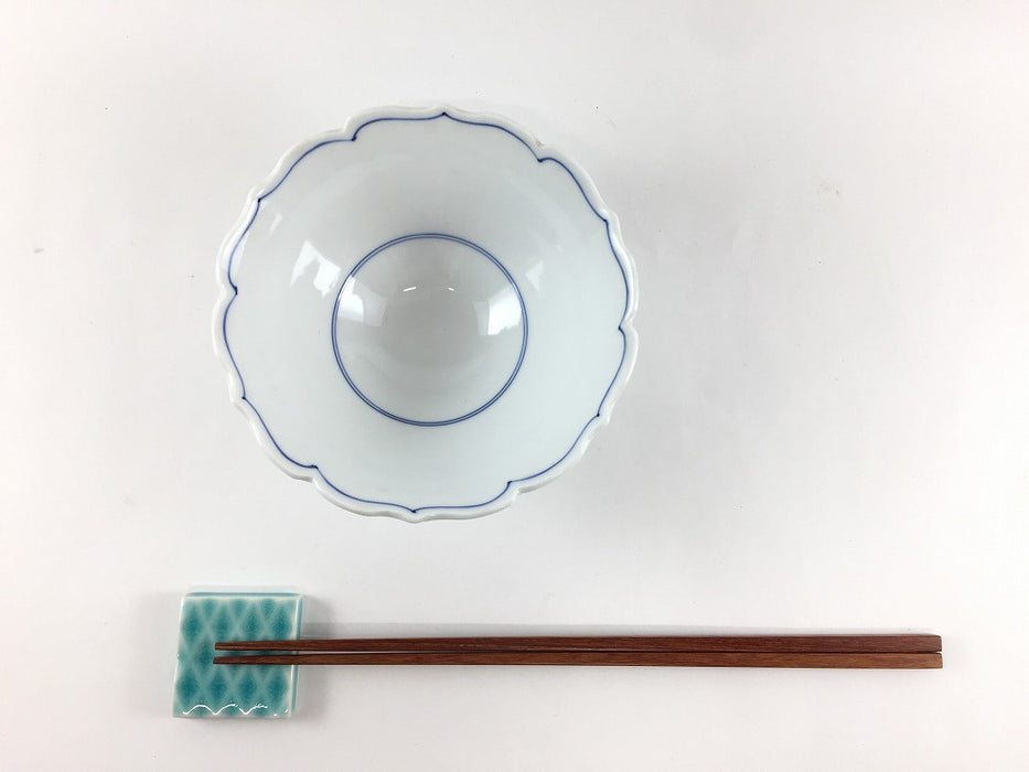 【SALE】桔梗小鉢　青筋　13cm　波佐見焼【訳あり】