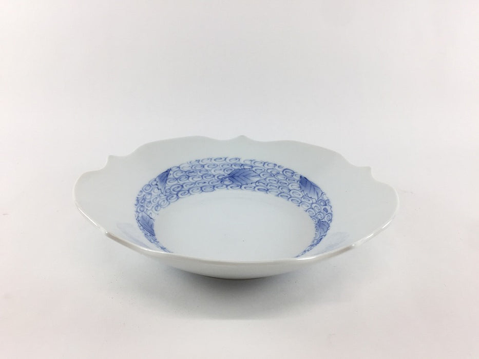 【SALE】うず葉紋　花皿　16.5cm　波佐見焼【訳あり】