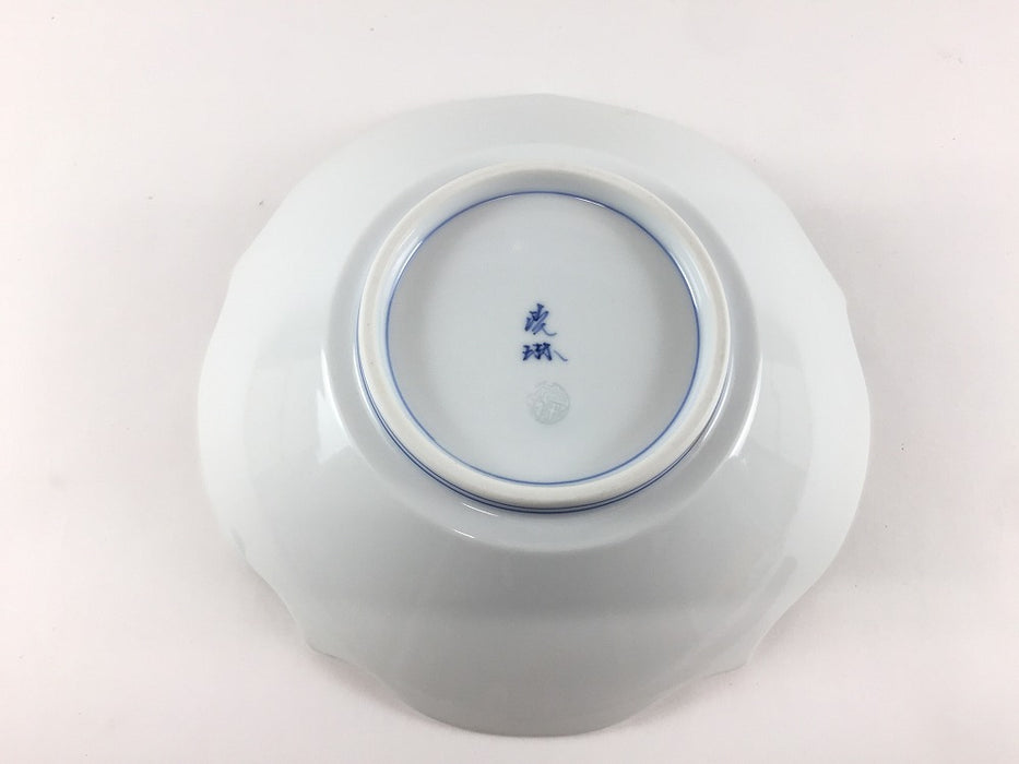 【SALE】うず葉紋　花皿　16.5cm　波佐見焼【訳あり】