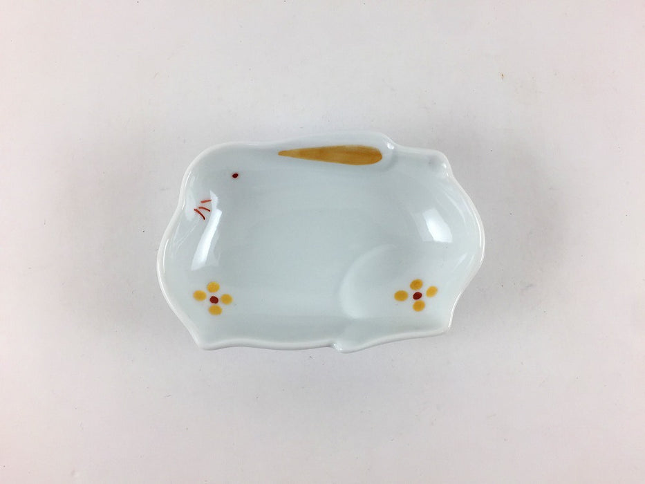 豆鉢　きらら(赤)　(巾着/巻物/ウサギ/コヅチ)　8cm　伊万里焼　(j.R)