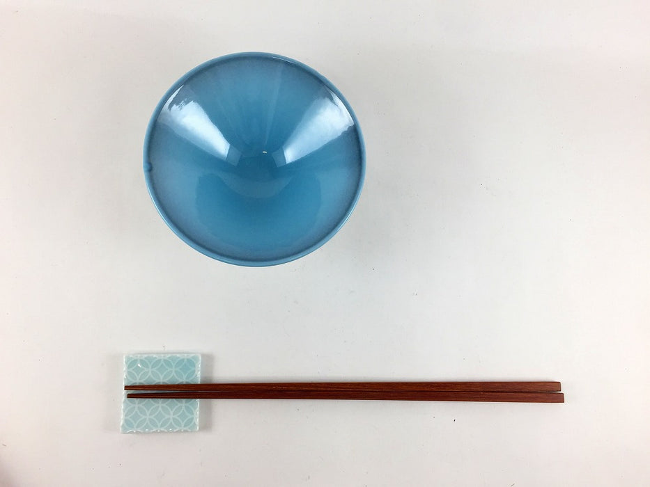 11cm鎬小鉢　青彩蓮花　有田焼(j.R)