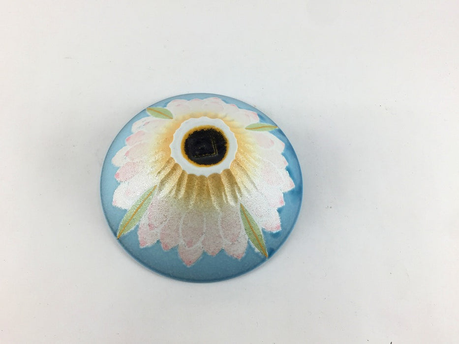 11cm鎬小鉢　青彩蓮花　有田焼(j.R)