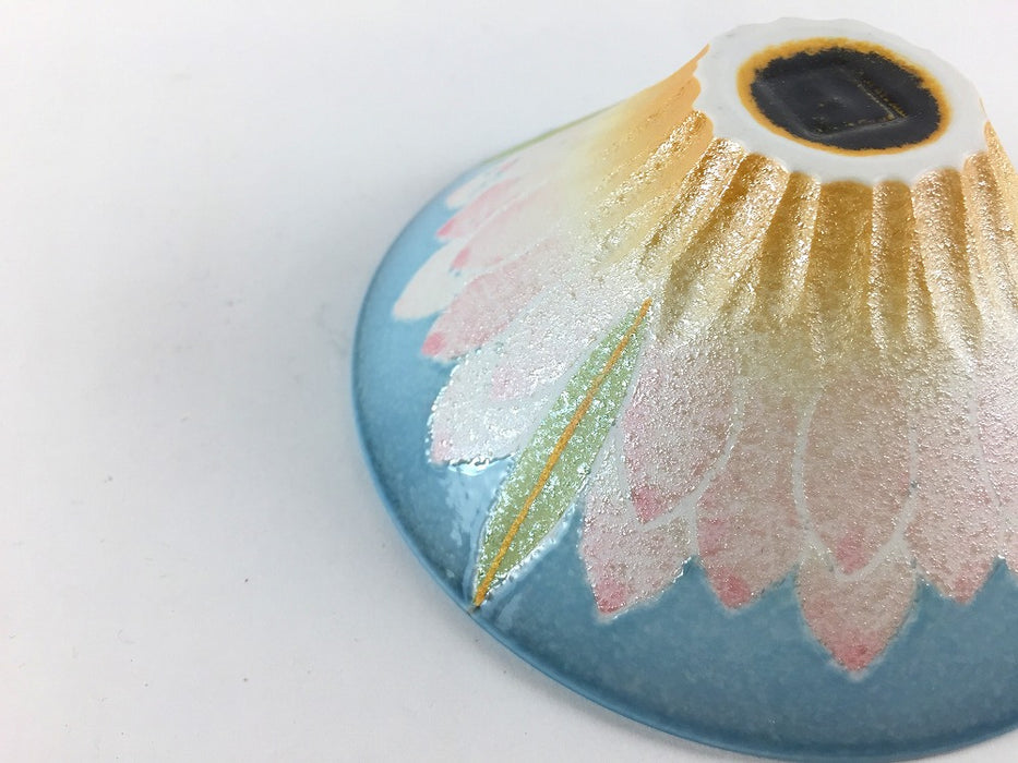 11cm鎬小鉢　青彩蓮花　有田焼(j.R)