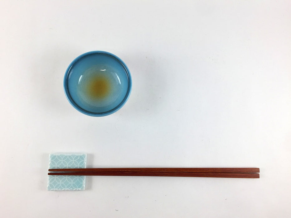 7cm立チョコ　青彩蓮花　有田焼(j.R)