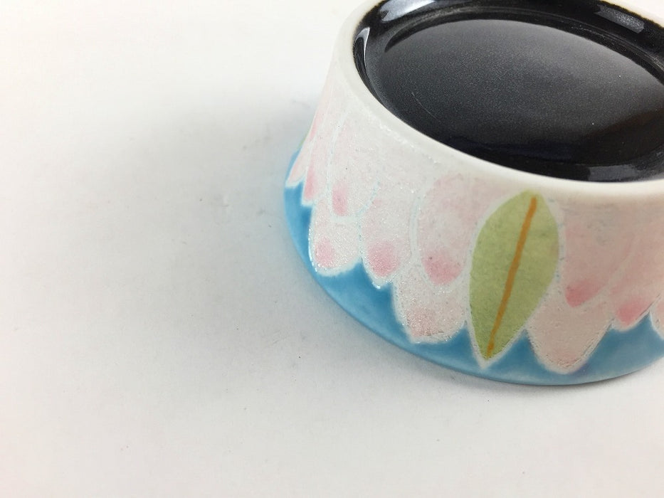 7cm立チョコ　青彩蓮花　有田焼(j.R)