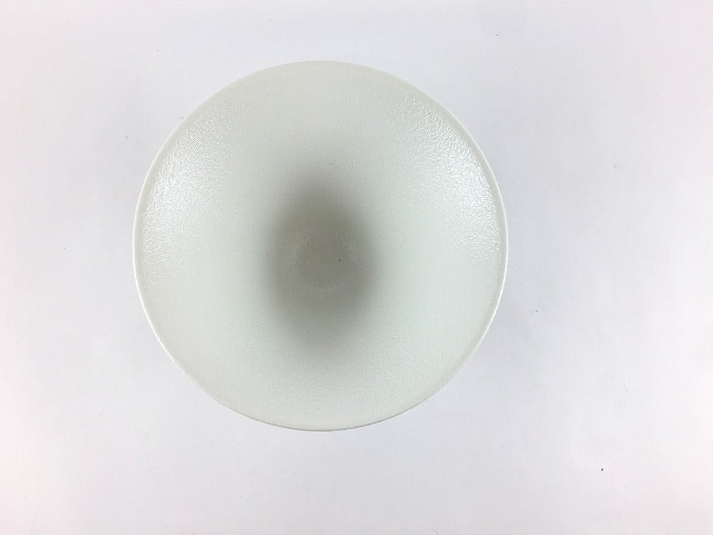 12cm鎬反深鉢　雪白と赤　有田焼(j.R)