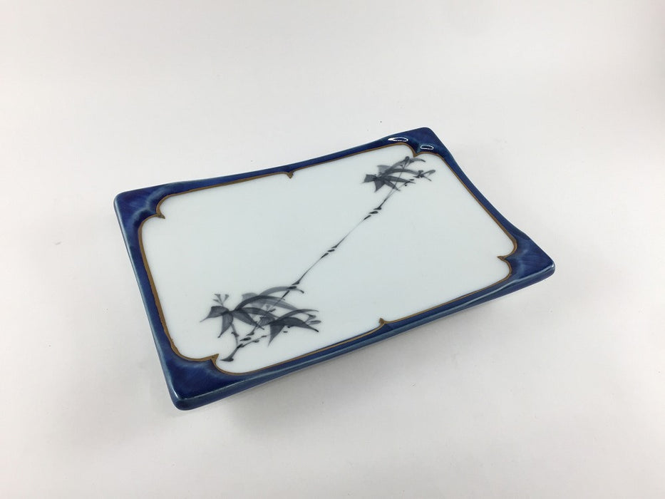 【SALE】切木甲渕　濃笹金線焼皿　18.5cm　有田焼【訳あり】