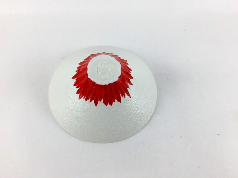 11cm鎬小鉢　雪白と赤　有田焼(j.R)