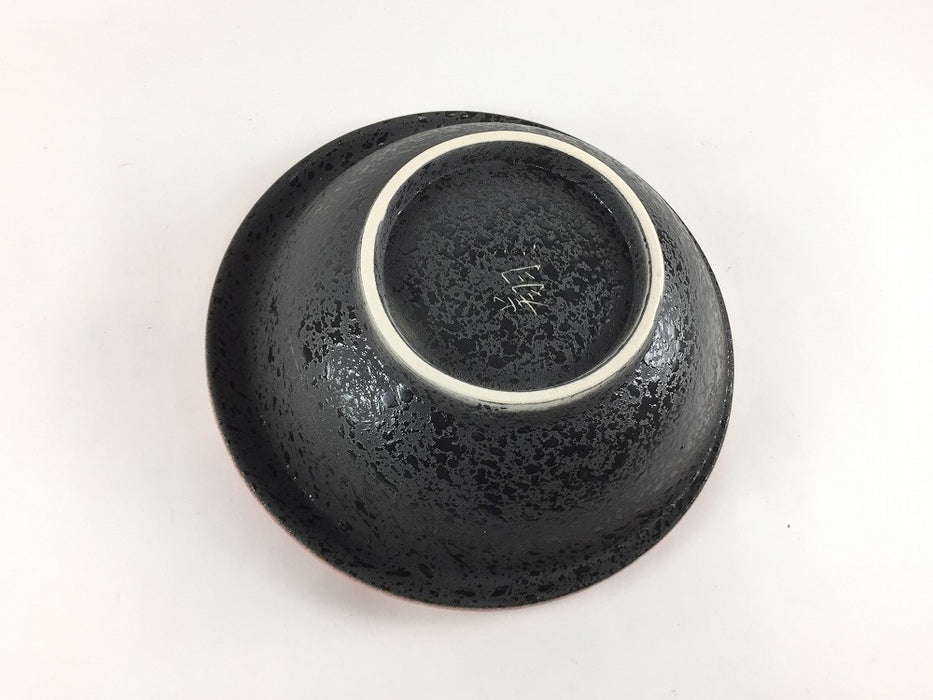 【SALE】リング鉢(黒〆渕ピンク)　17cm　有田焼(j.R)【訳あり】