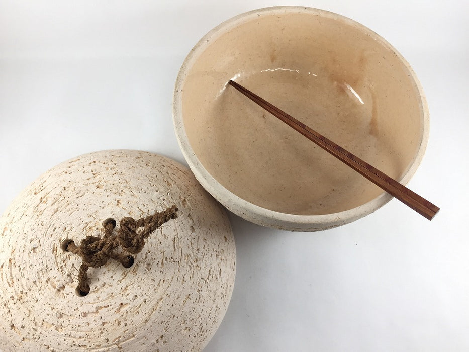 【SALE】【直火可】手造鈴ホーロク鍋(22cm/2000cc)　唐焼　有田焼(j.R)【訳あり】