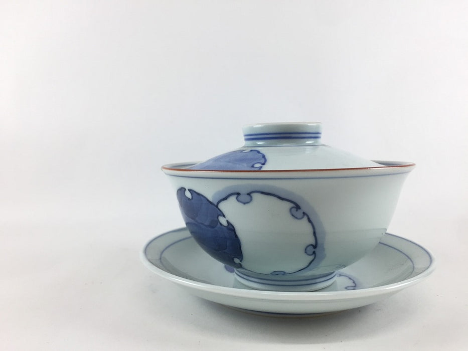 【SALE】京蓋物セット.雪輪文　11cm　波佐見焼(j.R)【訳あり】