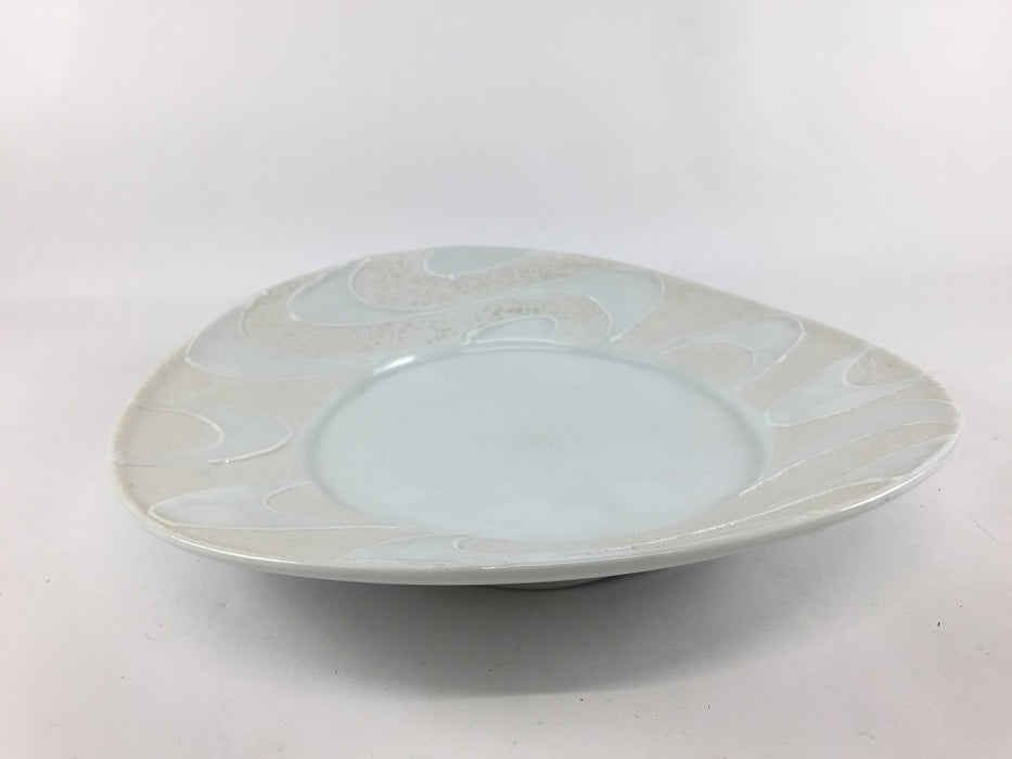 【SALE】マグネット高台皿(流水)　21cm　有田焼(j.R)【訳あり】