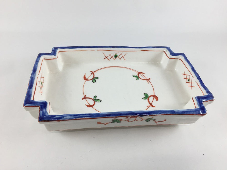 【SALE】18cm長隅切向(万歴)　三川内焼【訳あり】