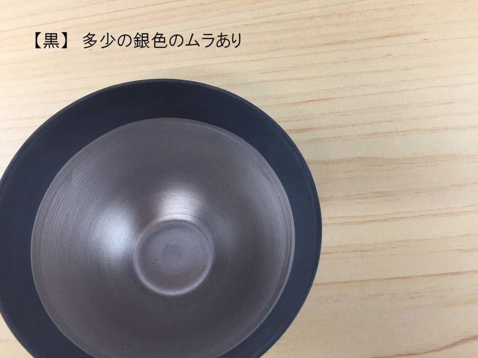 【SALE】95エッグシェルボウル　銀(白/黒)　9cm　有田焼【訳あり】