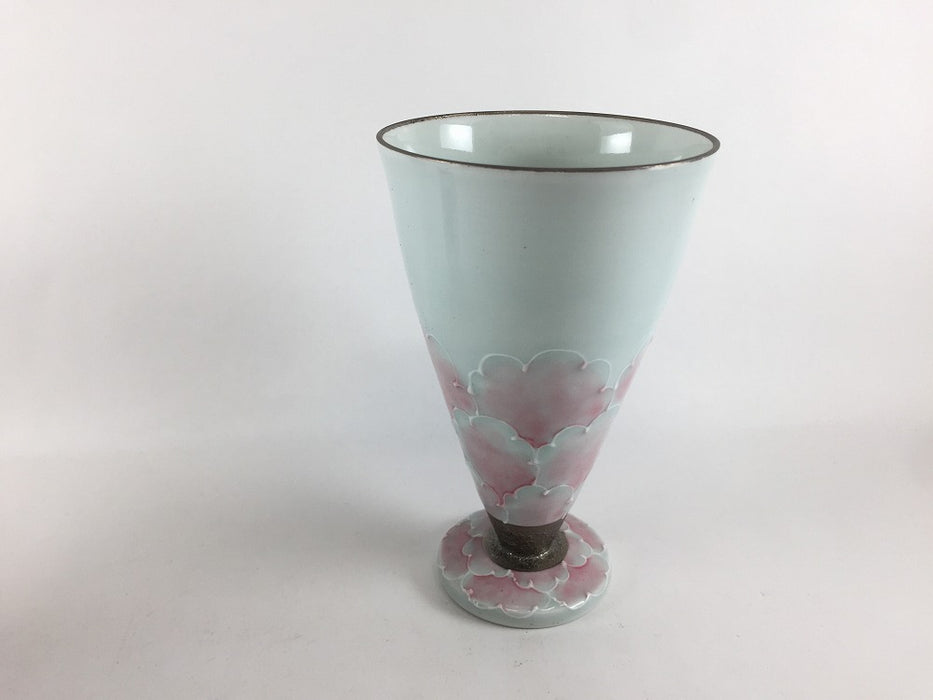 【SALE】【1個価格】250ccワイン　(ブルー花/ピンク花)　9cm　有田焼(j.R)【訳あり】