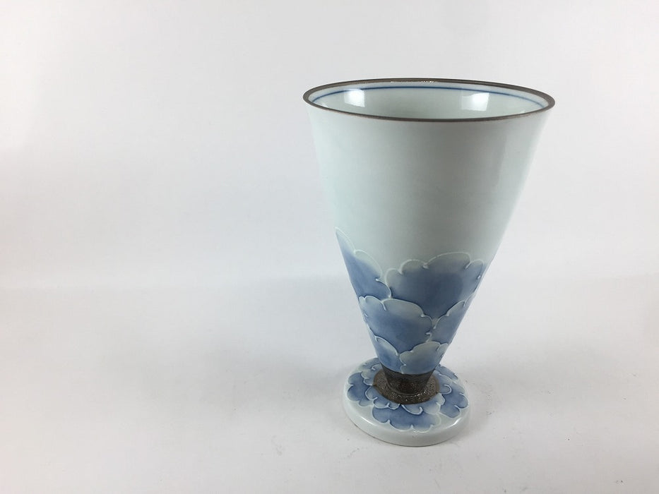 【SALE】【1個価格】250ccワイン　(ブルー花/ピンク花)　9cm　有田焼(j.R)【訳あり】