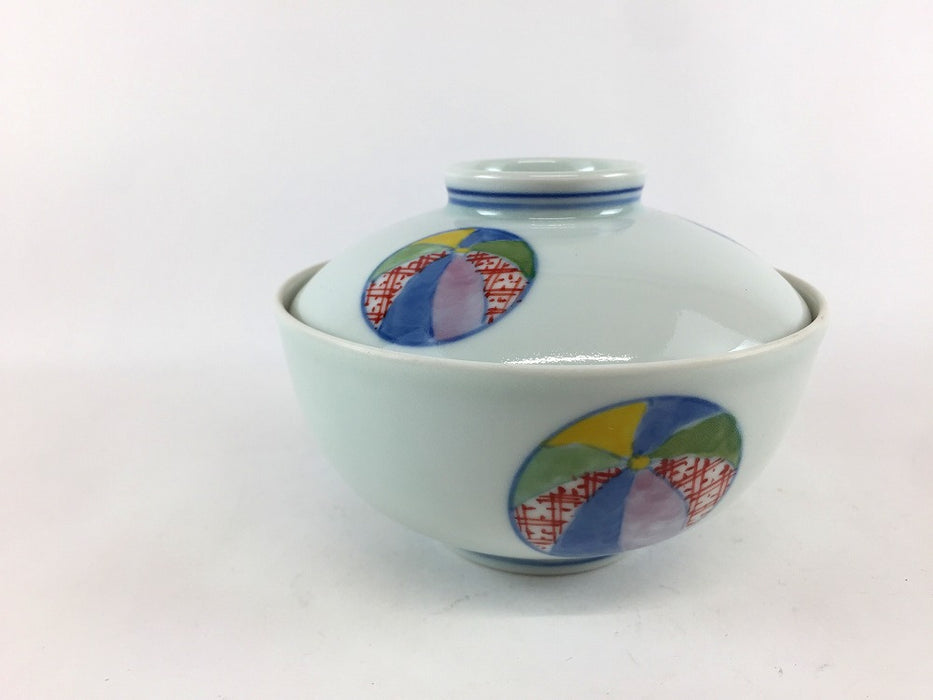 【SALE】11cm丸蓋物.風船　波佐見焼(j.R)【訳あり】