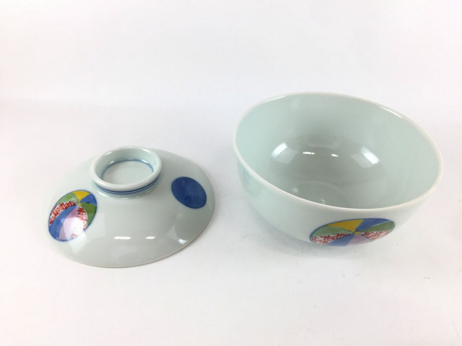 【SALE】11cm丸蓋物.風船　波佐見焼(j.R)【訳あり】