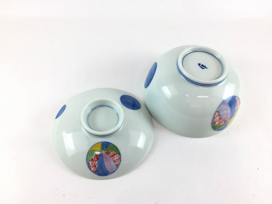 【SALE】11cm丸蓋物.風船　波佐見焼(j.R)【訳あり】