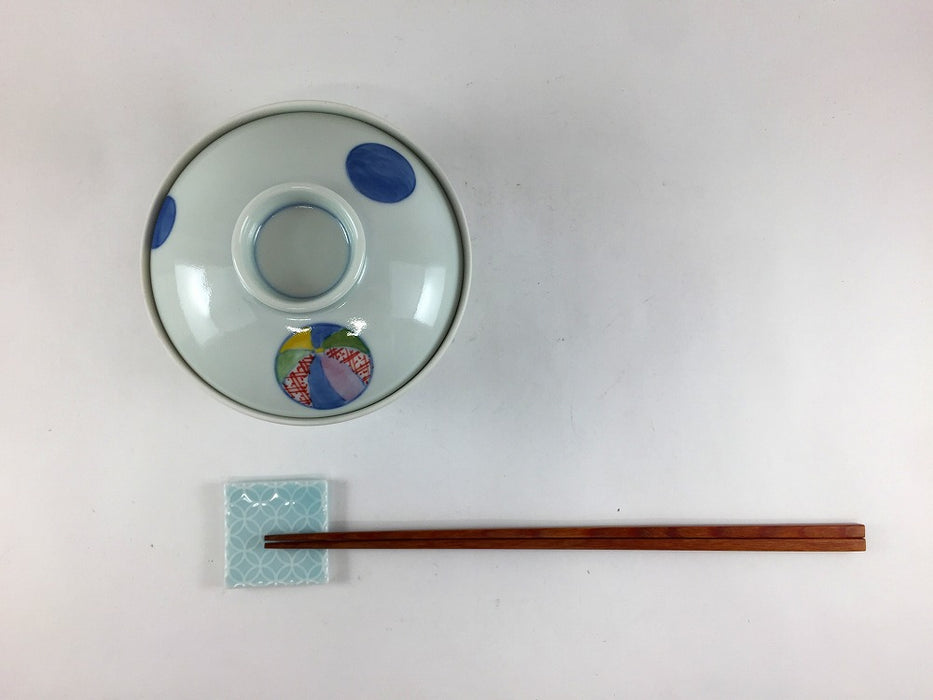 【SALE】11cm丸蓋物.風船　波佐見焼(j.R)【訳あり】