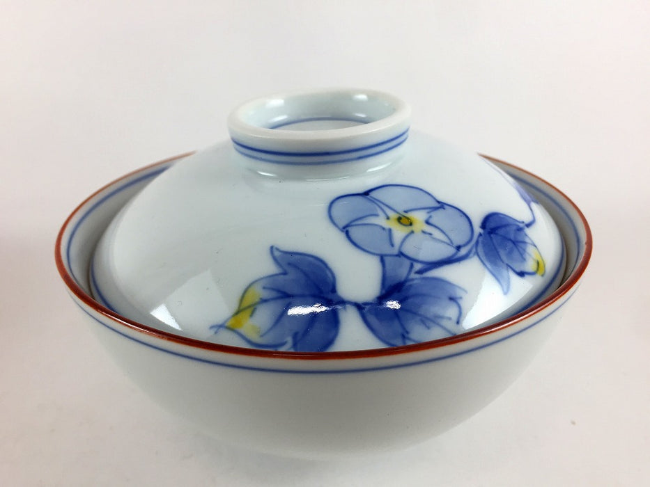 【SALE】【1個価格】11.5cm京丸蓋物　福寿草/桜/すみれ/朝顔　波佐見焼(j.R)【訳あり】