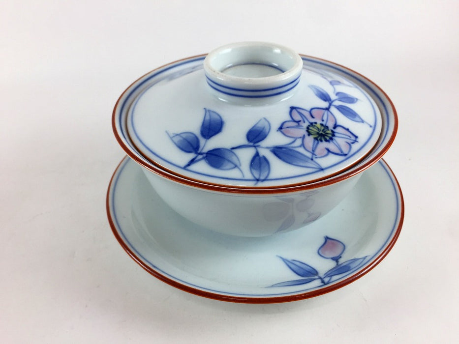 【SALE】【1個価格】京小蓋物セット　朝顔/鉄仙花　11cm　波佐見焼(j.R)【訳あり】