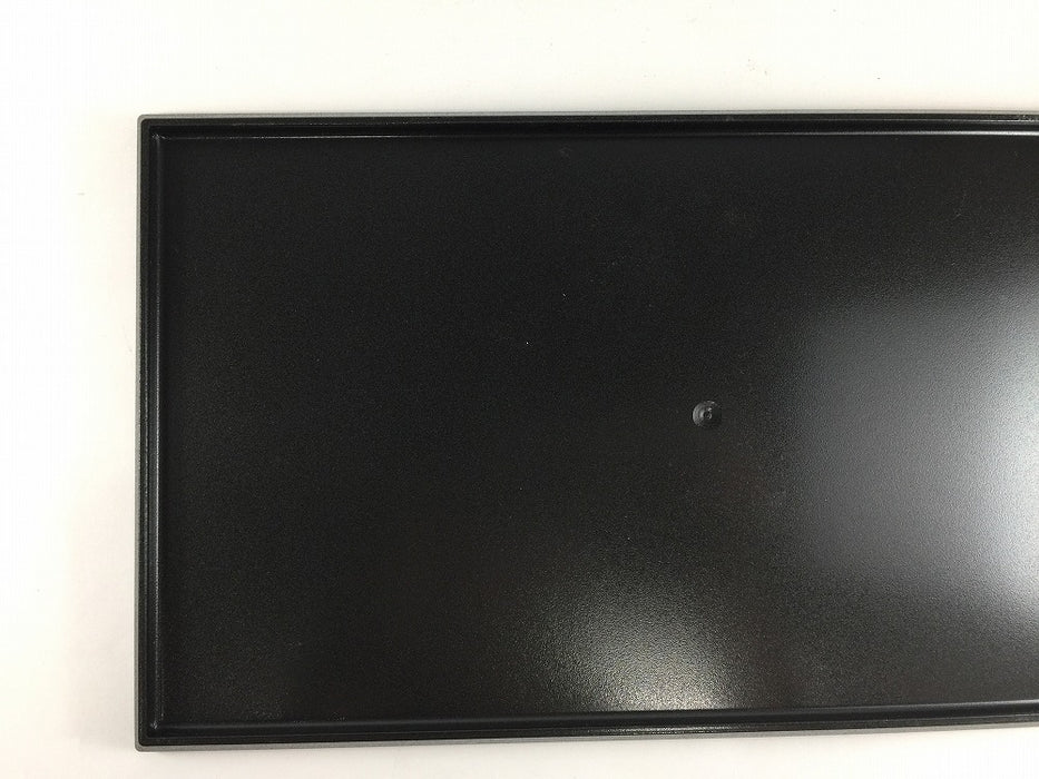 【SALE】36cm長角敷膳　銀/黒乱舞　国産(漆器) 【訳あり】