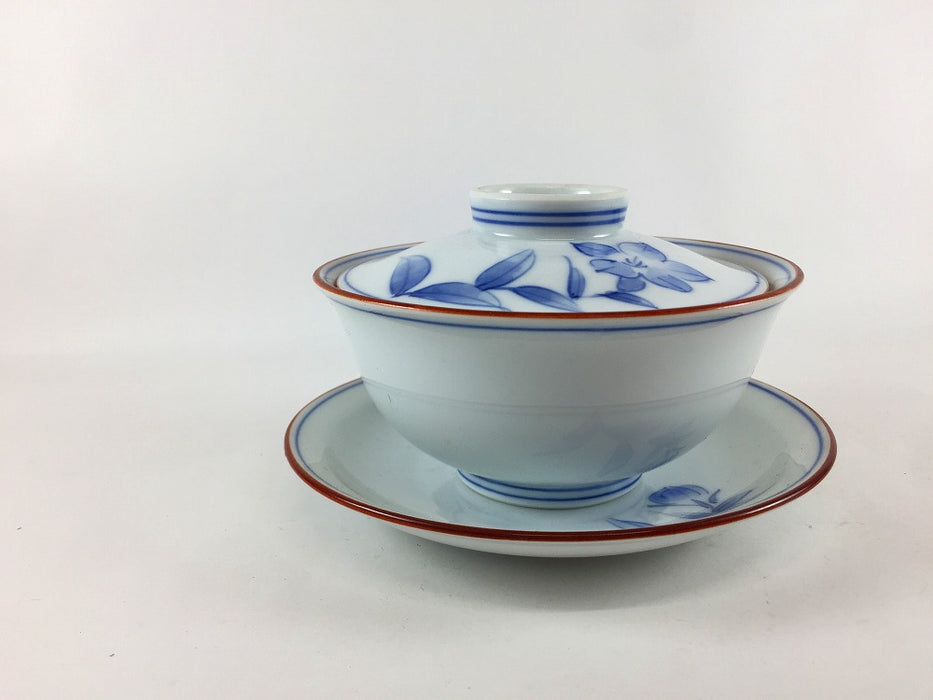 【SALE】京小蓋物セット.桔梗　11cm　波佐見焼(j.R)【訳あり】