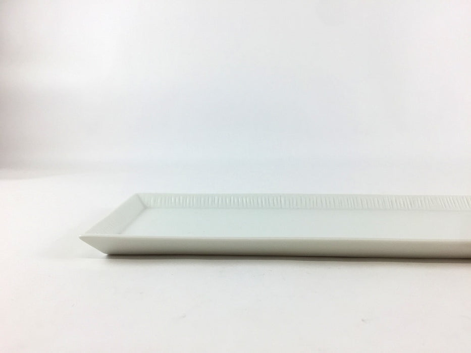 295細長皿　練白　30cm　有田焼【皿/中皿/小皿/プレート】