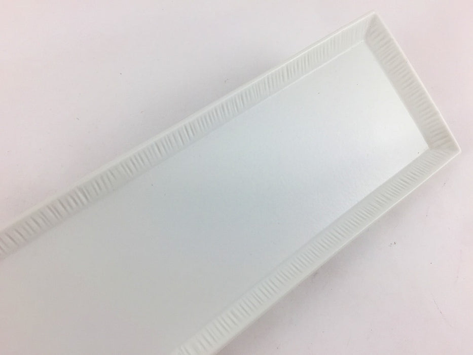 295細長皿　練白　30cm　有田焼【皿/中皿/小皿/プレート】
