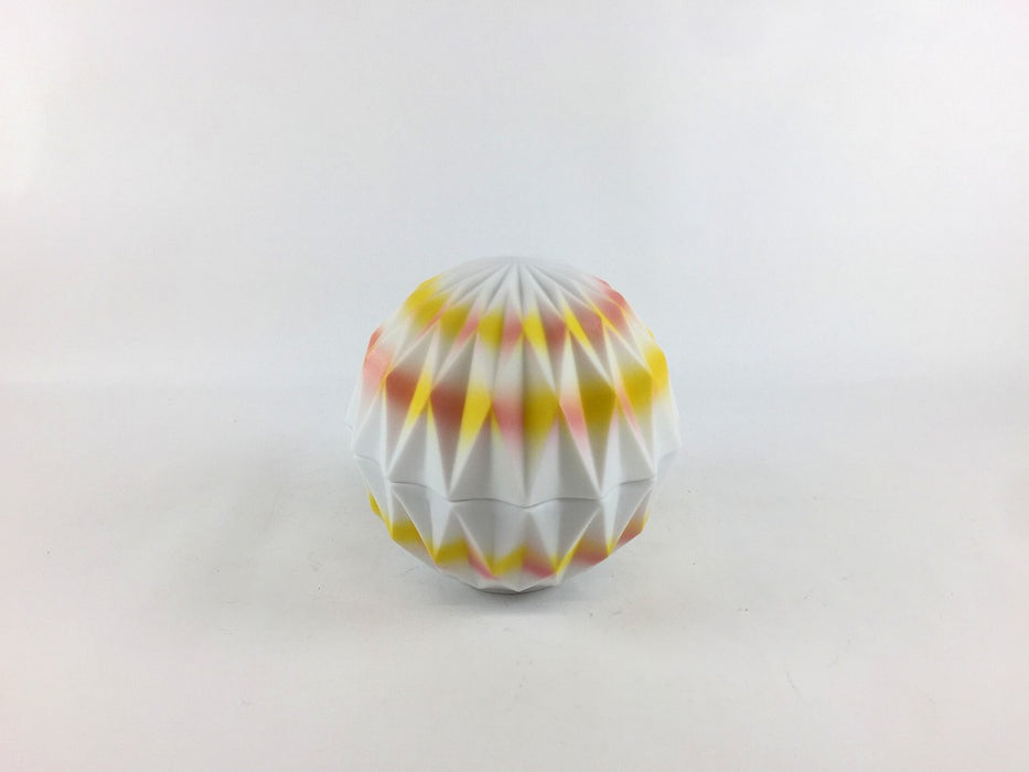 ダイヤ彫カバードボウル　10cm　(ブルーピンク/ライラックピンク/イエローピンク)　有田焼(j.R)