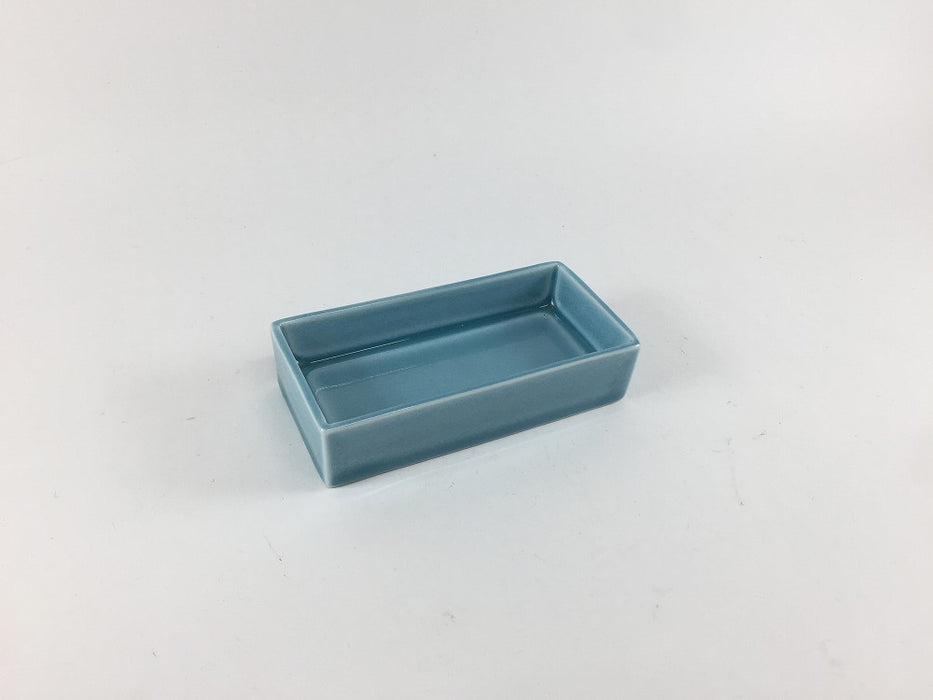 【SALE】90長小皿　水色　9cm　有田焼【訳あり】