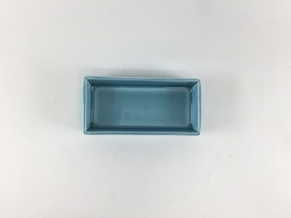 【SALE】90長小皿　水色　9cm　有田焼【訳あり】