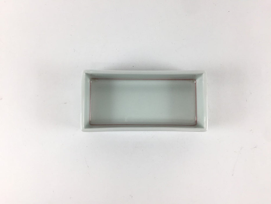 【SALE】90長小皿　赤筋　9cm　有田焼【訳あり】