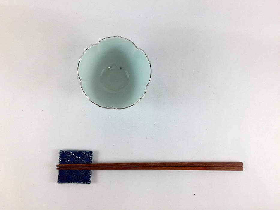 渕銀彩青磁　桔梗小付　8cm　有田焼(j.R)