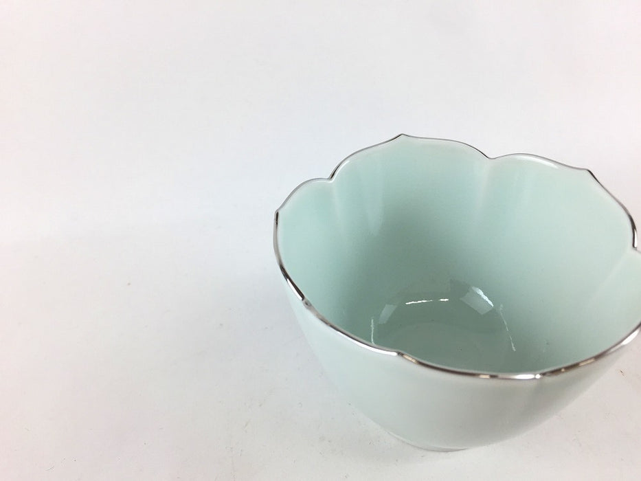 渕銀彩青磁　桔梗小付　8cm　有田焼(j.R)