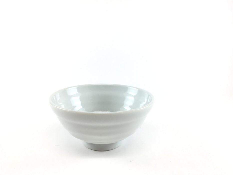 (100個まとめ買い)　12cmロクロ目飯茶碗.白磁　　波佐見焼(j.R)