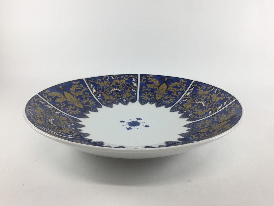 【SALE】古伊万里8寸浅鉢　青(A/B/C)　24cm　肥前有田焼【訳あり】