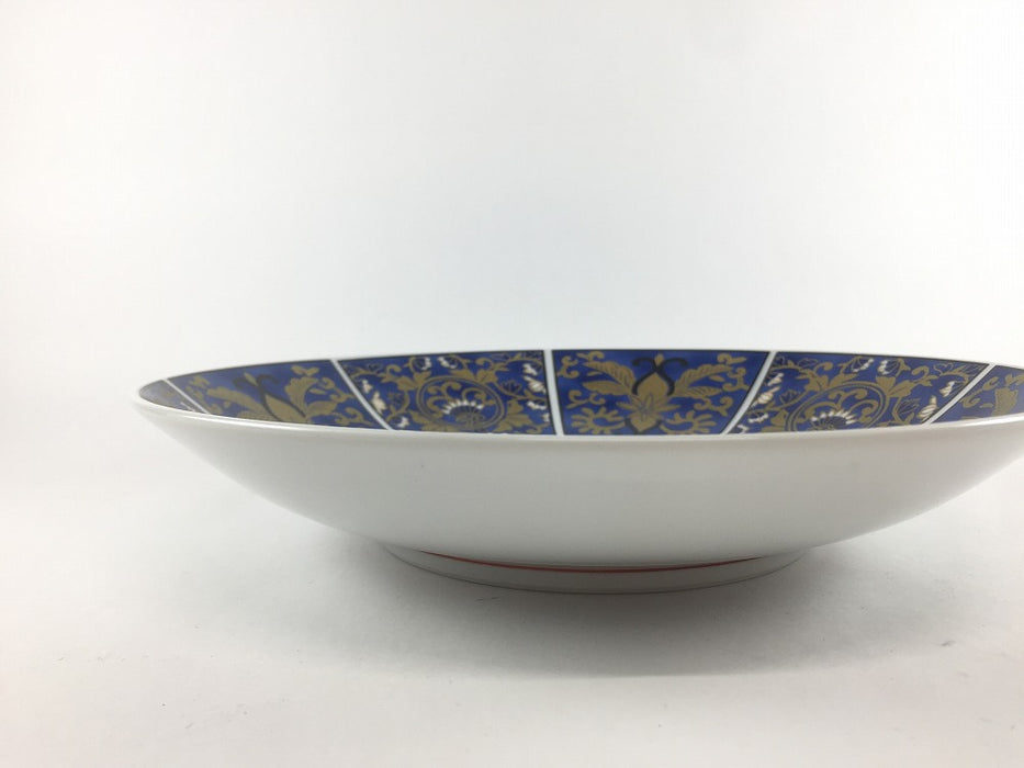 【SALE】古伊万里8寸浅鉢　青(A/B/C)　24cm　肥前有田焼【訳あり】