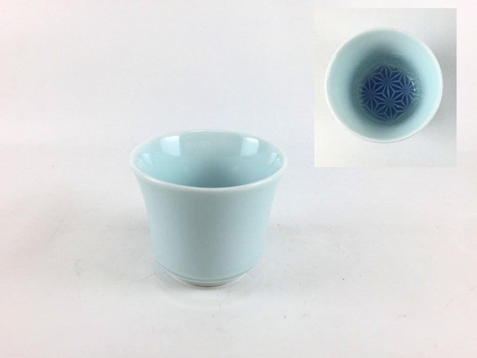 酒グラス　麻の葉彫　6色　80cc　有田焼(j.R)