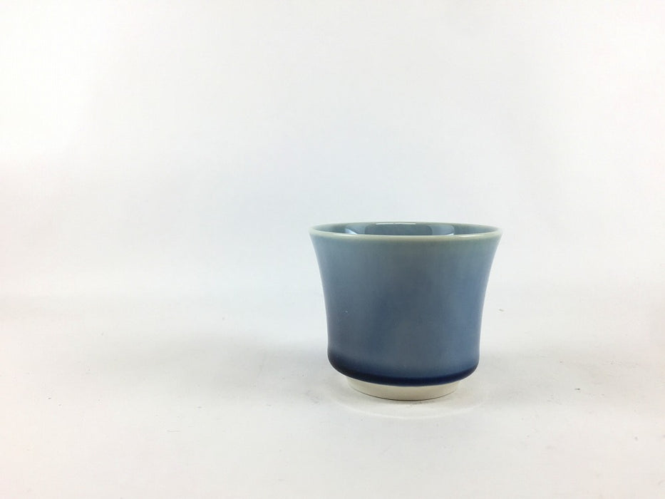 酒グラス　麻の葉彫　薄グレー　80cc　有田焼