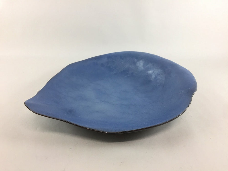 薔薇の花びらプレート　(シャインブルー/シャンパンゴールド/ブロンズ)　23.5cm　有田焼(j.R)