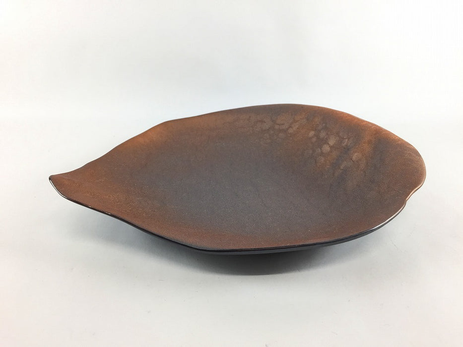 薔薇の花びらプレート　(シャインブルー/シャンパンゴールド/ブロンズ)　23.5cm　有田焼(j.R)